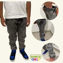 Calça jeans infantil para meninos, juvenil masculina tamanhos 2 ao 16 anos, jeans macio para o dia a dia. - Caqui - Visão 10
