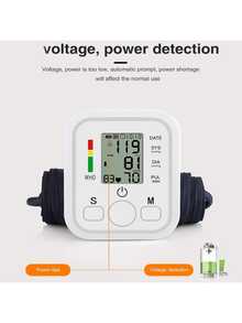 1个自动血压计，臂式血压计，家用，电池使用说明 - 本产品不含电池！ - 彩色 - 查看 4