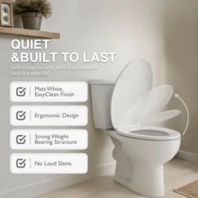 Soft Close Quick-Release Toilet Seat And Cover - Oval - View 4