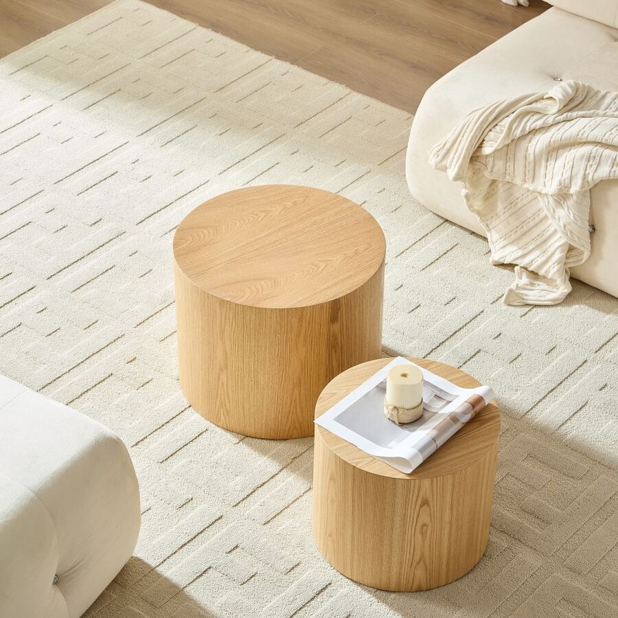 Tavolini da caffè - Naturale + MDF - Visualizzare 1