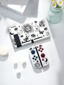 1 chiếc ốp bảo vệ máy Switch họa tiết sao và trăng màu đen, phù hợp với Switch2 (2025) / Switch OLED, phụ kiện bảo vệ máy chơi game Switch thế hệ thứ 2 mới, túi đựng máy chơi game, món quà tốt nhất cho người chơi SWITCH. - Nhiều màu - Xem 20