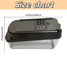 Máy thái rau củ 13 trong 1, máy cắt trái cây đa năng, máy xay thực phẩm cầm tay, máy cắt rau củ, máy thái rau củ đựng trong hộp, máy thái hành tây với lưỡi dao thay thế, máy thái sợi julienne, dụng cụ nhà bếp, đồ dùng nhà bếp - Nhiều màu - Xem 3