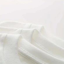 Playera de mujer , 180 g, cuello redondo y manga corta. - Blanco - Ver 4