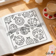 GDTME 1本“彩色图案”涂色书，24页厚纸，尺寸7.87*7.87英寸，适合初学者绘画，缓解办公压力，促进亲子互动，可作为礼物赠送，也适合在节日聚会和活动中赠送给朋友，有助于缓解压力。适合作为文具和学习用品，也是音乐节和婚礼季的小礼物。办公用品，学习用品 - JZ-0502 - 查看 6