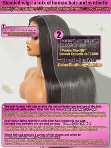 200% Density Glueless Wear And Go 5x5 Glueless Closure Wig Pre Cut Body Wave 13x4 13x6 Lace Front Wigs Pre-Plucked With Baby Hair Natural Hairline HD Lace Frontal Wig - Natural & Black - View 6