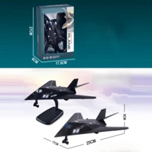Fuerza de retorno de aleación F117 modelo de juguete de avión de combate aleación de retorno de juguete infantil del avión,aviones de combate,modelo f117 nighthawk,juguete jet - color aleatorio - Ver 4