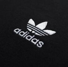 Adidas Originals Trefoil Essentials 男款大廓形 Logo 羅紋圓領短袖 T-Shirt - 黑色 - 查看 6