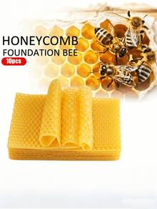10pcs/20pcs Natural Beeswax Sheets, Honey Honeycomb Wax Sheets, Beekeeping Wax Foundation, Beeswax Sheets For Candle Making - Yellow - View 11