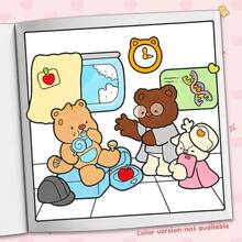 40-190g Livro de Colorir Fofo de Cachorro Entregador, Livro de Papel de Fácil Preenchimento, Estilo Adorável de Cura, Elementos de Cachorro Entregador, Esquema de Cores Azul e Amarelo, Detalhe de Chapéu de Osso, Desenho Relaxante, Adequado para Papelaria, Suprimentos Escolares, Ótimo Presente para Meninas, Dia dos Namorados, Ano Novo - Pequenos trabalhos - Visão 6