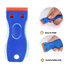 Plastic Cleaning Spatula, Replaceable Spatula Head, Glue Scraping Tool, Multi-Functional Dirt Removal Spatula, Equipped With Replaceable Spatula Head - Multicolor - View 3