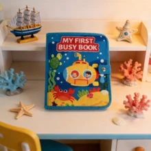 Libro de actividades, tablero de actividades antiguo - Juguete de viaje, libro de actividades tranquilo, habilidades de vida y juegos divertidos - Juguete sensorial, el regalo de cumpleaños perfecto - Multicolor - Ver 19