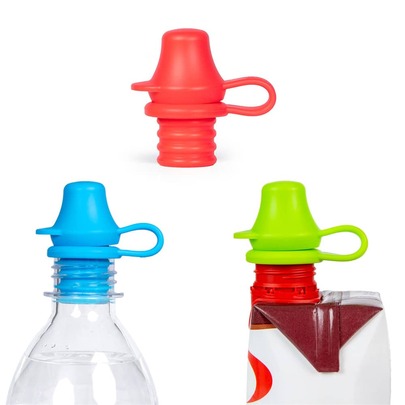 3 Pack Original Water Bottle Topper Sippy Spout With Protective Cap, Turns Regular Water Bottle Into Sippy Cup
