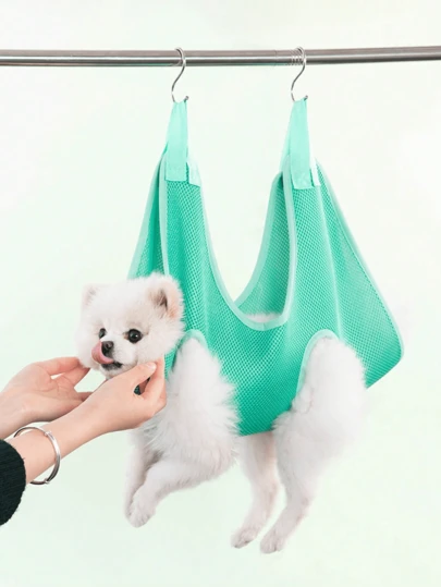 1pc Pet Hammock, Cat Nail Clipping Restraint Device, Anti-Scratch Anti-Bite Tool, Pet Injection Feeding Grooming Hammock