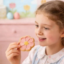 3pcs Easter Cookie Cutter Set, 3D Embossed Stamp Cookie Molds With Rabbit, Egg And Flower Patterns, Non-Stick Plastic Cookie Cutters For Soft Candy, Cookies, Pastries, Bread And Spring Easter Baking - Lilac Purple - View 11