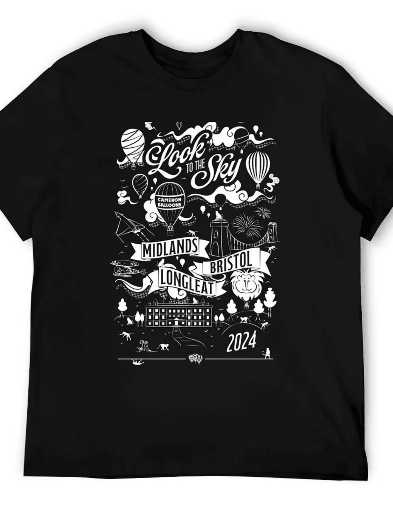 Look To The Sky! - White T-Shirt T Shirt For Man 100 Percent Cotton T Shir Man Anime T Shir T-Shirt - 黑色23 - 查看 1