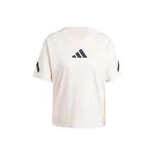 Adidas True Healing 系列運動服飾 Black Label 制服 純棉運動休閒落肩短袖女款T恤 - 卡其色 - 查看 1