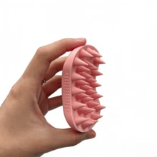 1pc Portable Silicone Hair Wash Brush Massage Cleaning Soap Style Hair Wash Comb Wash Brush Activate Scalp Nerves Easy To Clean Hair Dirt Bath Products Suitable For Home Use And Travel - Multicolor - View 7