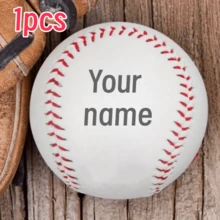Customized Baseball With Personalized Text, Perfect For Training, Featuring A Sturdy Structure, Exquisite Stitching, And High-Quality Materials, Making It An Ideal Choice For Practicing Pitching And Featuring Classic Designs. - White - View 8