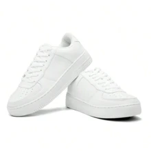 Men's And Women's Casual White Sneakers, Sizes 34 To 43, Soft And Comfortable, New Release, Street Style - 白色 - 查看 3