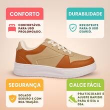 Women's Casual Sneakers With High Sole - Style And Premium Quality For Your Look - Caramel AFO - Xem 5