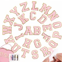 A-Z 4pcs Cup Accessories Set, Excluding Cup (30-40oz) - Accessories Set Includes: 1 Straw Topper, 1 Letter Charm, 1 Silicone Cup Base, 1 Letter Sticker, Daily & Holiday Surprise Gift (Cup Not Included) - Baby Pink - View 6
