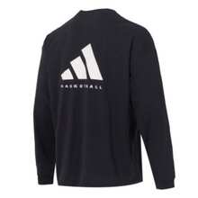 Adidas BASKETBALL UNITEFIT Comfortable Pullover Simple Long-Sleeve T-Shirt, Unisex - Black - View 5