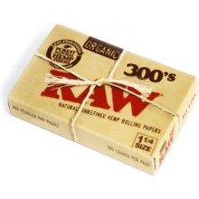 RAW Organic 300 125 1 1_4 Size Rolling Papers 1 Pack = 300 Leaves, 300 Count (Pack Of 1) - 白色 - 查看 1
