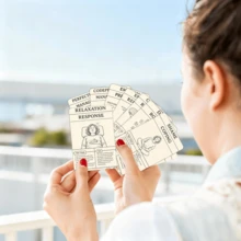 36sheets Somatic Coping Skill Cards: Techniques And Exercises To Emotion Regulation & Stress, Regulation Flashcards, Self Love, Self Care Gifts For Women - A - View 8