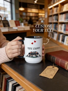 1pc Personalized American Football Lover Mug, Customizable Text Coffee Cup, Football Fan Boyfriend/Husband Gift, Funny Romantic Ceramic Cup, Anniversary, Valentine's Day, Birthday, Home/Office/Game Day Use - White - View 2