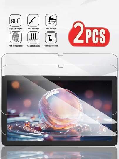 [2 Packs] Tempered Glass Screen Protectors For / Tablets. Available In Multiple Sizes To Meet Diverse Needs. 9H Hardness For Scratch & Wear Resistance, Oleophobic Coating For Fingerprint Resistance, High Definition & Transparency For Accurate Color Reproduction. Suitable As Holiday/Christmas/'s Day/Birthday Gift For Family, Friends, Boys, Girls.