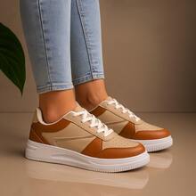 Women's Casual Sneakers With High Sole - Style And Premium Quality For Your Look - Caramel AFO - Xem 1