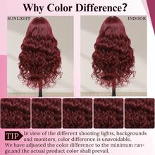 200%高密度水波纹蕾丝前假发，真人发混纺 - 34英寸蕾丝前假发，真人发混纺，13x4、5x5、13x6高清蕾丝前真人发混纺，无需胶水，女士专用，预先拔毛，带婴儿发，无需胶水，即戴即用 - bug - 查看 10