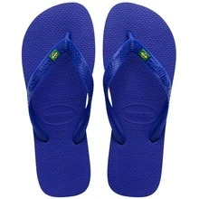 Havaianas Flip-Flops With Brazil Flag Design, Sandals For Men And Women. - Biru laut - View 7