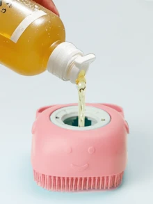 فرشاة تقشير ناعمة من السيليكون، تزيل الجلد الميت برفق وتدلك - أداة استحمام منزلية فعالة قطعة واحدة - تقصير - مشاهدة 12