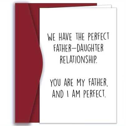 Fun Birthday Card For Dad, Creative Father's Day Card, Ideal Gift