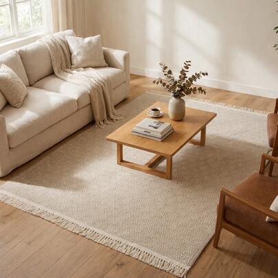 Tapete 100% Algodão 1,40x2,00 Sala Quarto Escritório Grosso