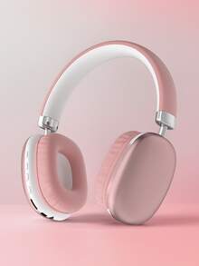 Wireless Headphones, Adjustable & Comfortable Headphones,Bluetooth 5.3 Headband - 粉色 - 查看 2