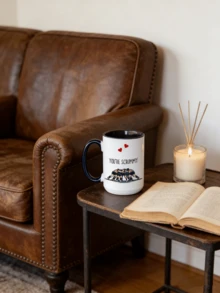 1pc Personalized American Football Lover Mug, Customizable Text Coffee Cup, Football Fan Boyfriend/Husband Gift, Funny Romantic Ceramic Cup, Anniversary, Valentine's Day, Birthday, Home/Office/Game Day Use - White - View 4