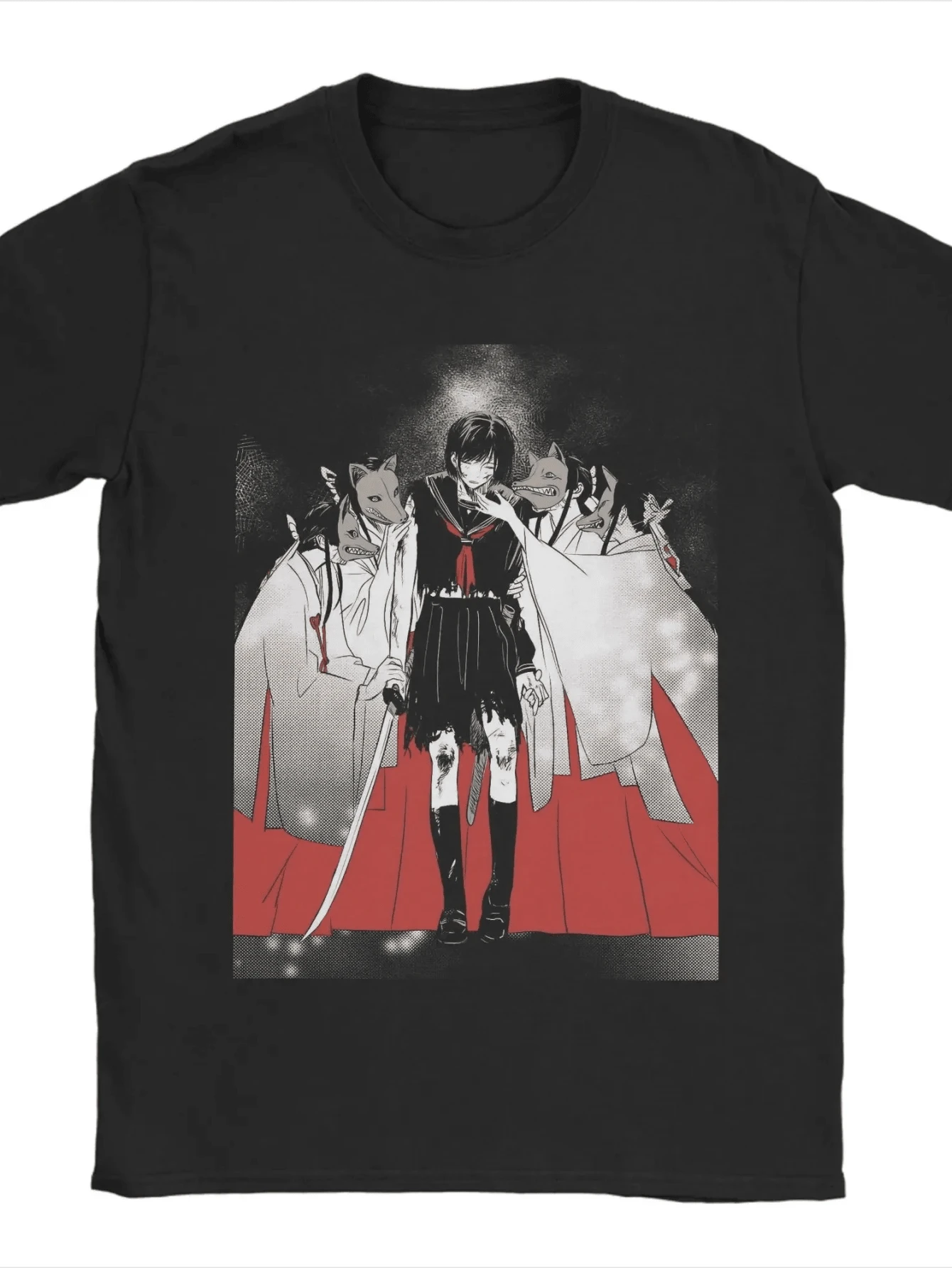 Silent Hill F TShirts Hinako Beauty And Horror Game Amazing Cotton Tee Shirt Crew Neck Short Sleeve T Shirt Printed Clothes - 黑色26 - 查看 1