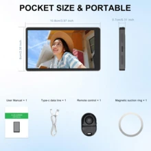 2026款手机Vlog自拍监视器屏幕，后置摄像头监视器，适用于直播 - 低延迟，3.97英寸ABS显示屏，电池/USB双供电，可充电锂聚合物电池，自拍和Vlog必备 | 现代手机配件 | 低延迟监视器，手机配件 - 彩色 - 查看 11