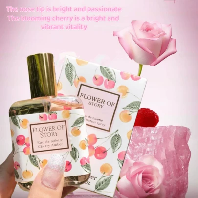 30毫升樱桃果香甜美而不油腻的女士香水，留香持久。鼻尖萦绕着明亮绽放的樱桃香气，清新怡人，温柔优雅。女士香水