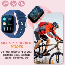 Brand New High-Definition Touch Screen Smart Watch With Wireless Calling (Dial & Answer), Abundant Watch Faces, Activity Tracking, Message Notifications, Multi-App Alerts, Compatible With Android And IOS Phones, Perfect Gift For Boyfriend/Girlfriend - Multicolor - View 6