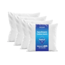 Pack Of 4 Extra Deep Filled Throw Pillow Inserts All Sizes Soft Cushion Pads For Home Decor Scatters Fillers Comfortable Support - White - View 1