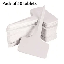 White Plastic Waterproof Plant Labels: Ideal For Nursery Stakes And Pot Markers! - A - View 14