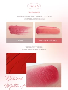 Dasique Nourishing Long-Lasting Moisturizing High Pigment Lip Gloss, High Shine, Non-Sticky Cosmetics, Valentine's Day Decor Heart-Shaped Gift, Winter Makeup Party Beach Travel Camping Gift, Rose Fashion Girl Makeup, Cosplay, Best Travel Holiday School Campus Charm Atmosphere, Women's Day Christmas Gift For Her (3g) - #01 Nudy Rose - View 9