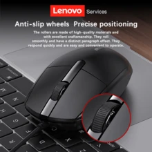 Lenovo M280 Wired Silent Mouse - Ergonomic Design, Plug And Play USB, Ambidextrous, Durable Plastic Material, Suitable For Office, Home, Business, Laptop, Fashionable Mouse Design, Smooth Surface Mouse - Black - View 6