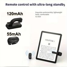 Wireless Remote Page Turner And Camera Shutter Remote Control, Compatible With Kindle Paperwhite, Kobo EReader, Smartphones, And Android Tablets, Rechargeable Lithium-Polymer Battery, USB Charging, Wireless Connection - Multicolor - View 10