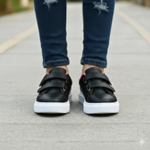 Tênis Casual Feminino Juvenil Street - Preto e Rosa - Preto Rosa - Visão 7