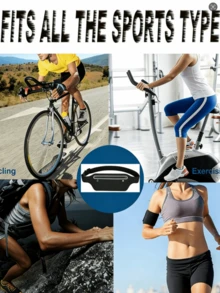 Adjustable Waist Pack, Slim Expandable Pocket Waist Belt Bag, Waterproof Fanny Pack For Men And Women, Elastic Running Waist Pouch Fits Galaxy Phone - Multicolor - View 4