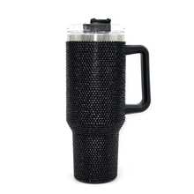 40 Oz Stainless Steel Insulated Mug With Handle And Straw Lid - Double Wall Vacuum Insulated Travel Mug, Leak-Proof  With Handle, Suitable For Hot/Cold Drinks, Gym, Office, Camping, Car - Keeps Drinks Hot Or Cold For Hours, Ideal Gift For Christmas, Valentine's Day, Thanksgiving, Birthday - Available In Pink, Silver, Black, White, Red, Green, Purple, - Durable 304 Stainless Steel Construction, Office Drinkware, Stylish Drinkware, High Quality - 黑色 - 查看 2